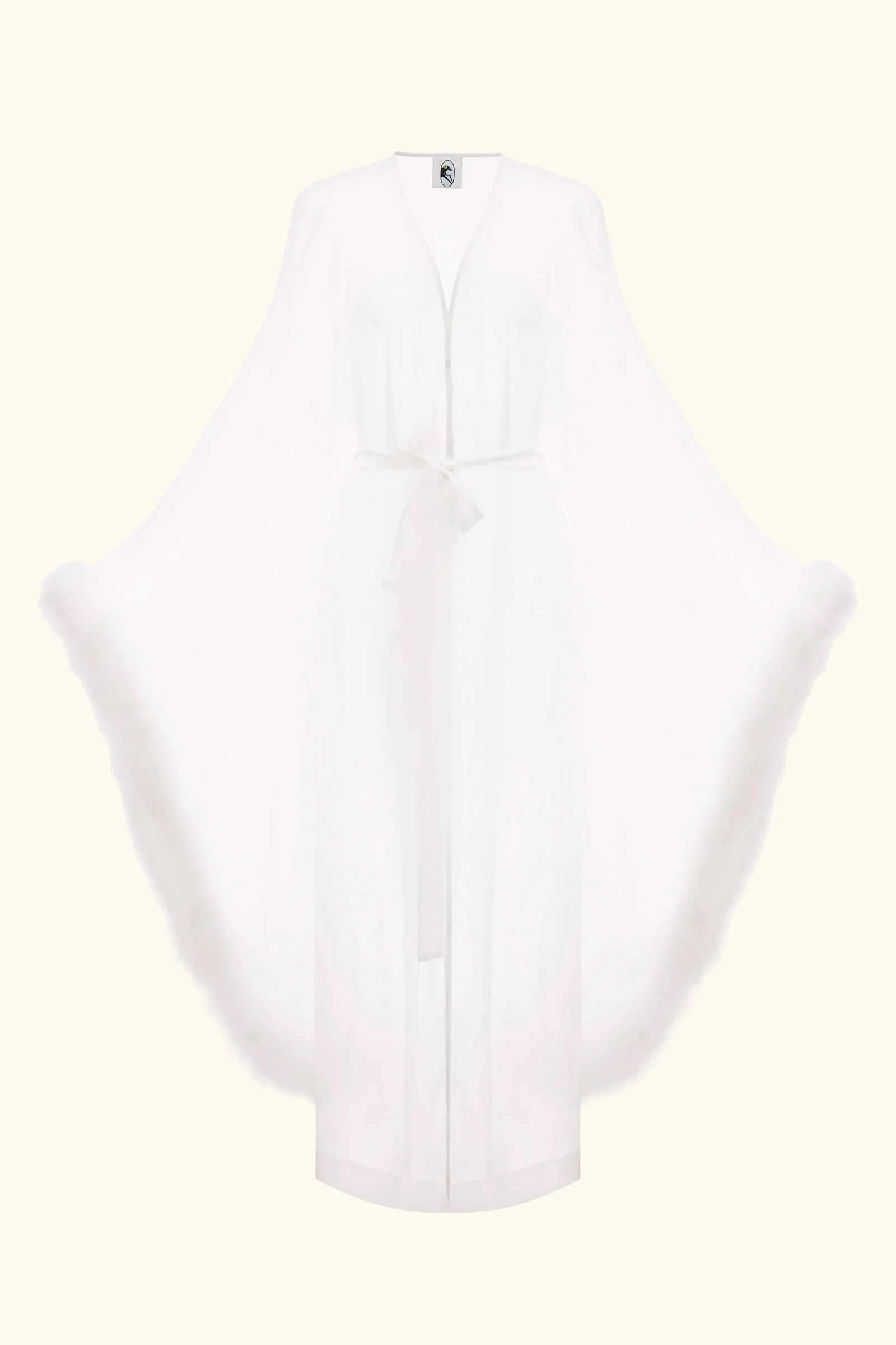 Afrodita Lounge Robe in White - Image 6