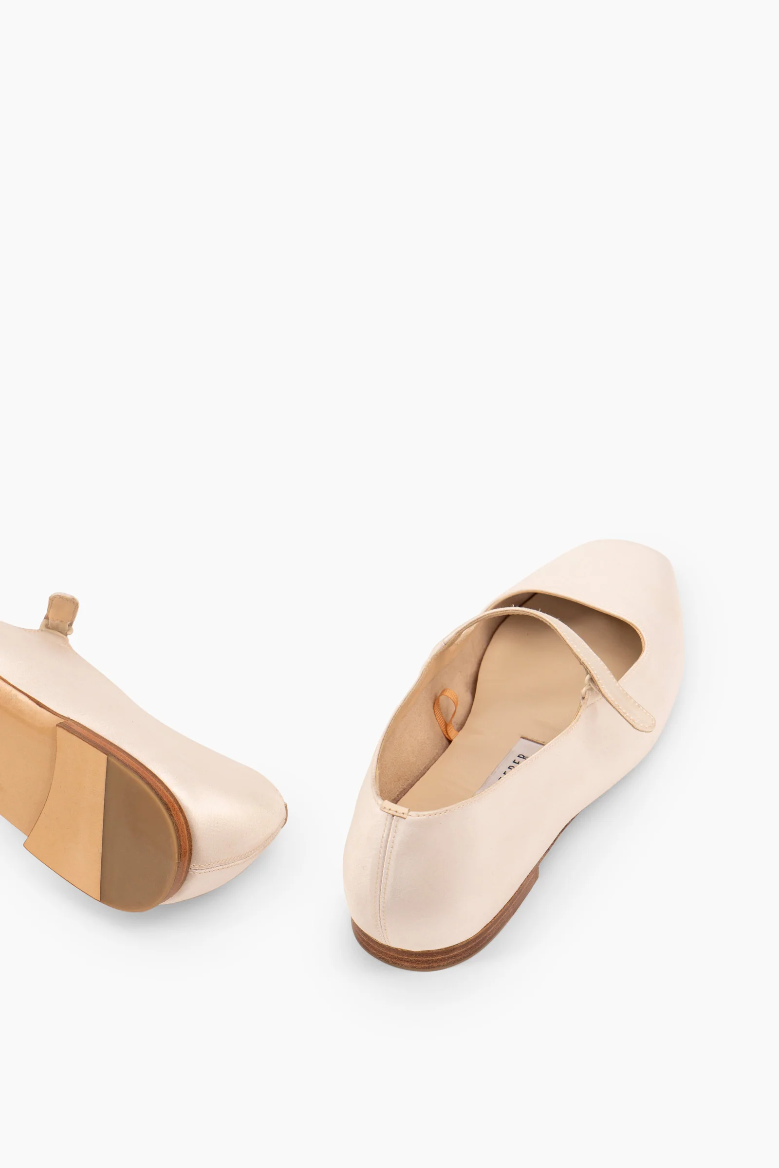 Aristocat Satin Ballet Flats in White - Image 6