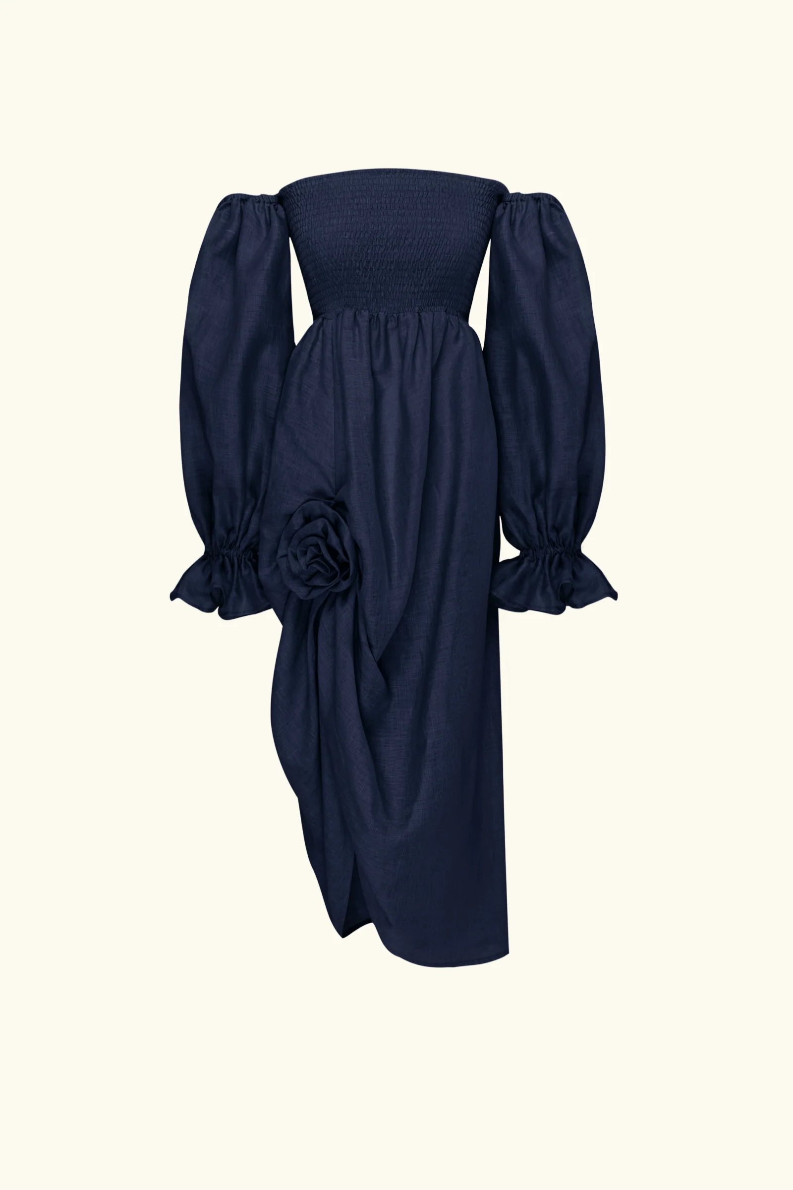 Atlanta Rose-Appliqué Off-the-Shoulder Dress - Image 6