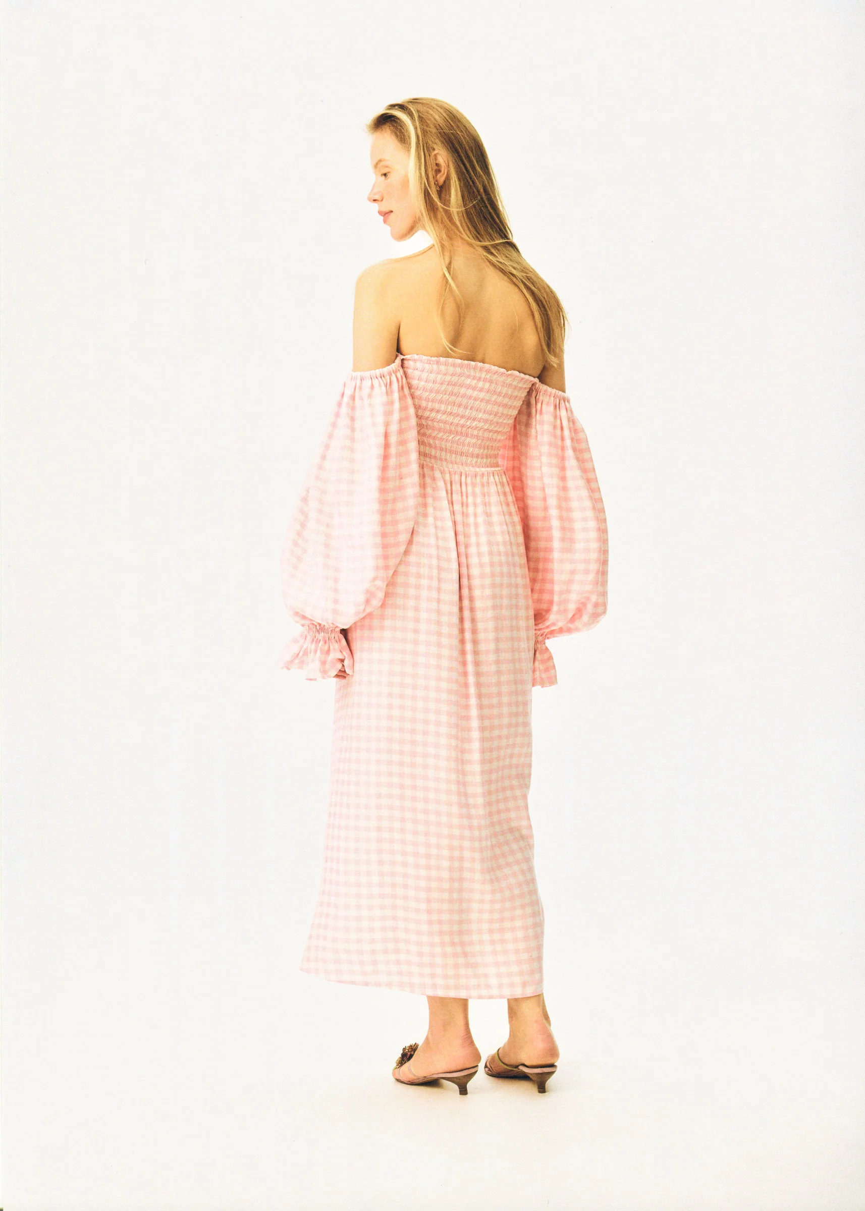 Atlanta Rose-Appliqué Off-the-Shoulder Dress - Image 4