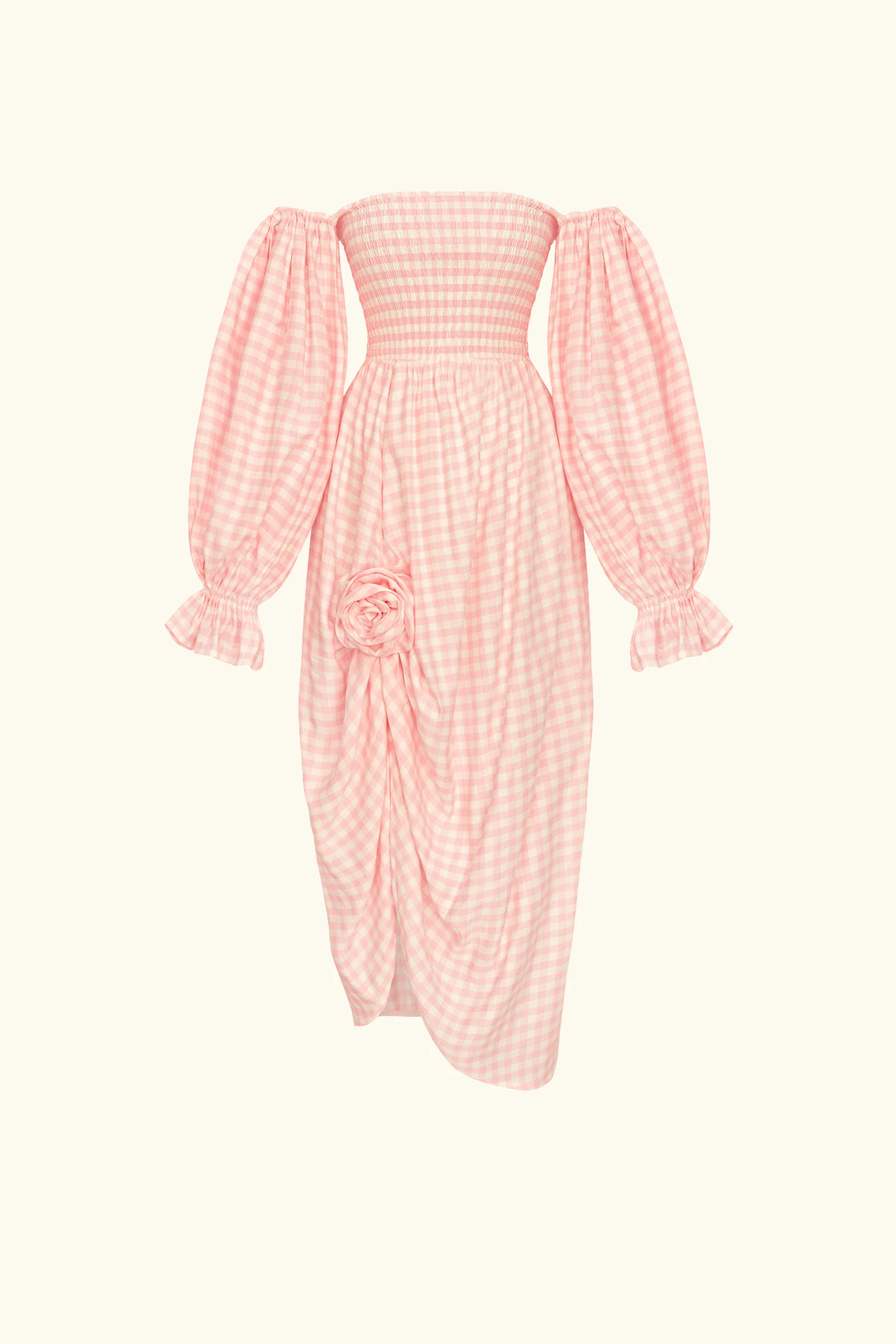Atlanta Rose-Appliqué Off-the-Shoulder Dress - Image 6