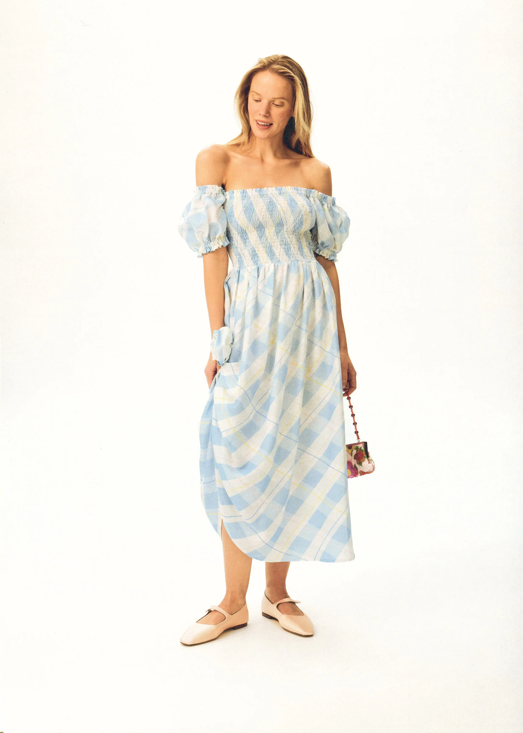 Belle Floral-Appliqué Midi Dress - Image 5