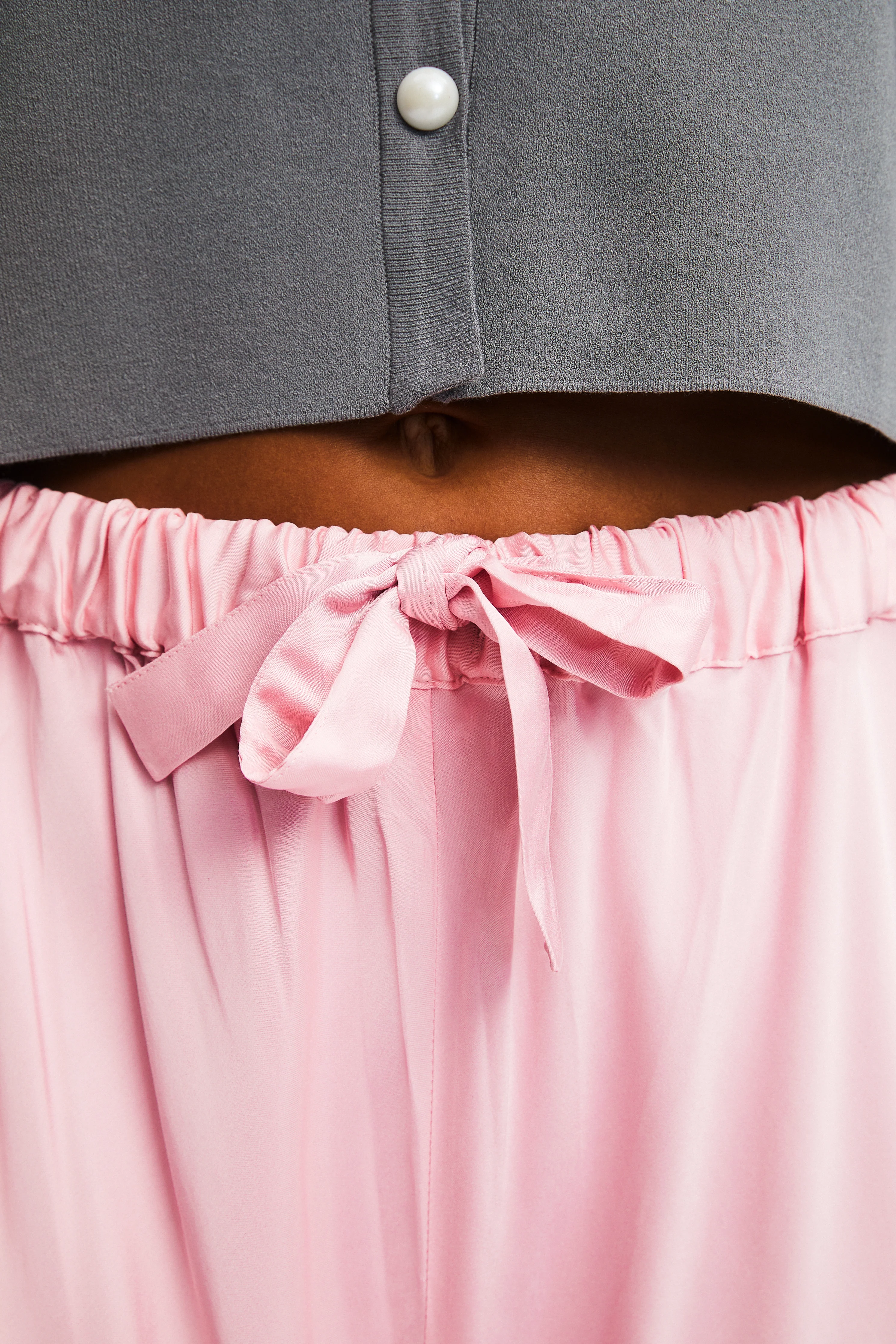 Boudoir Pants with Feathers in Pink - Image 5