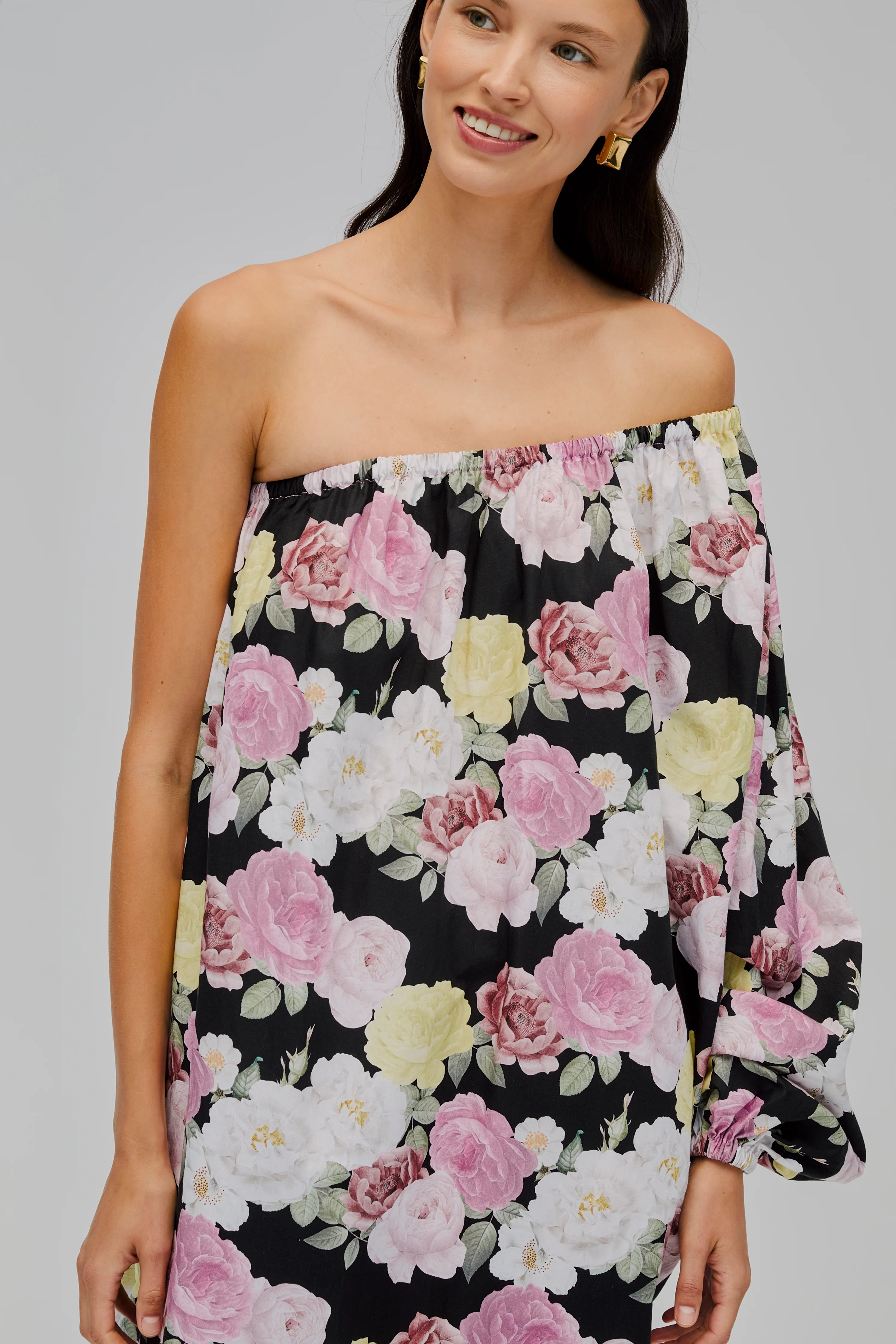 Gaia Cotton Midi Dress in Bloom - Image 3