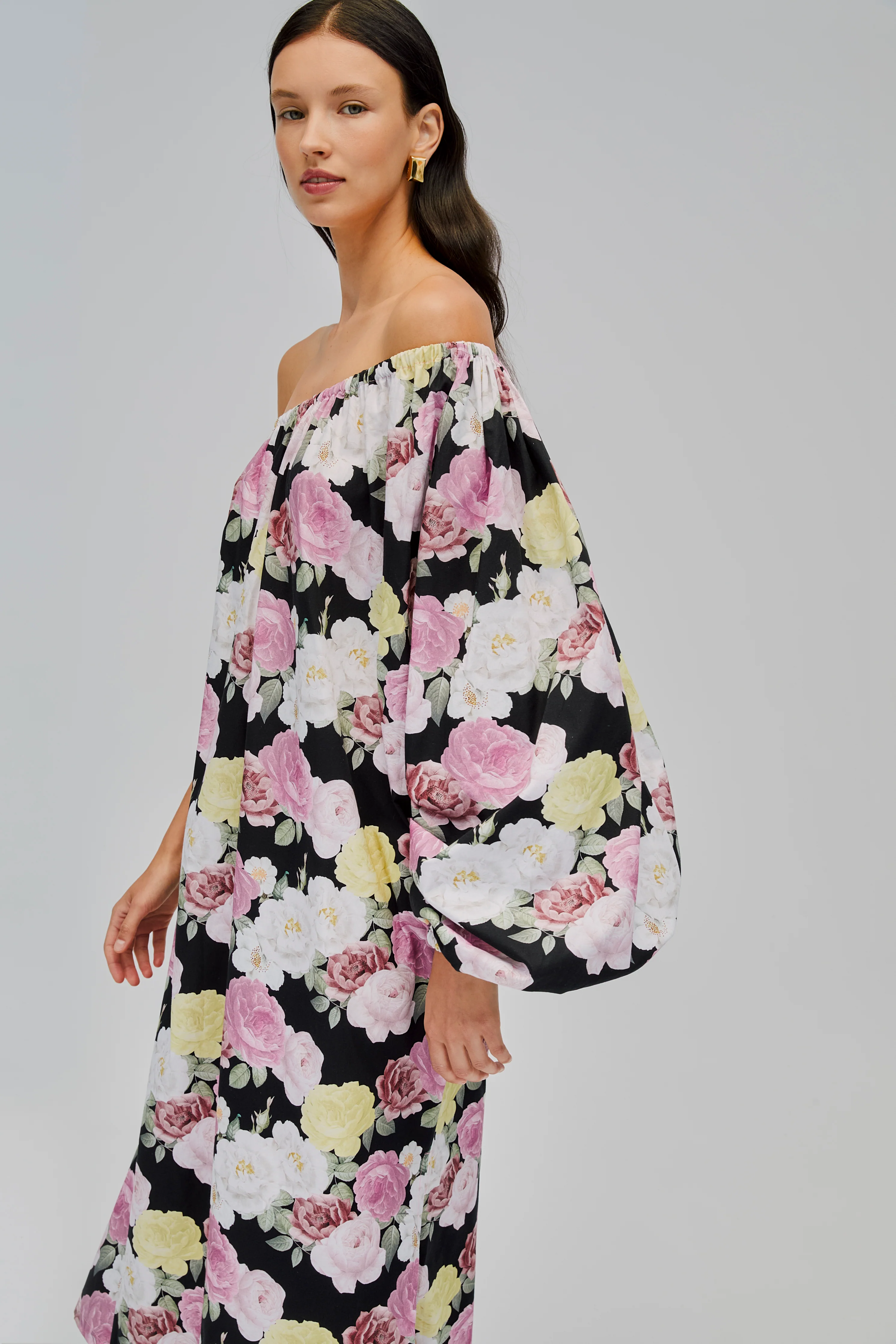 Gaia Cotton Midi Dress in Bloom - Image 4