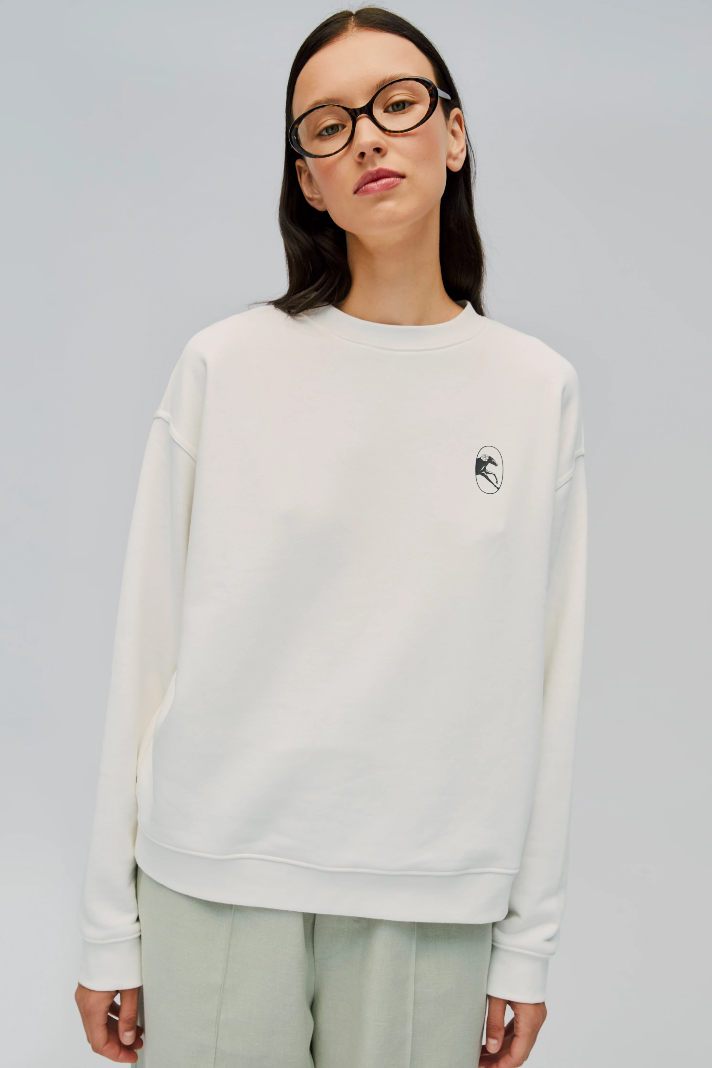Relaxed Stretch-cotton Jersey Sweatshirt in Off-White - Image 4