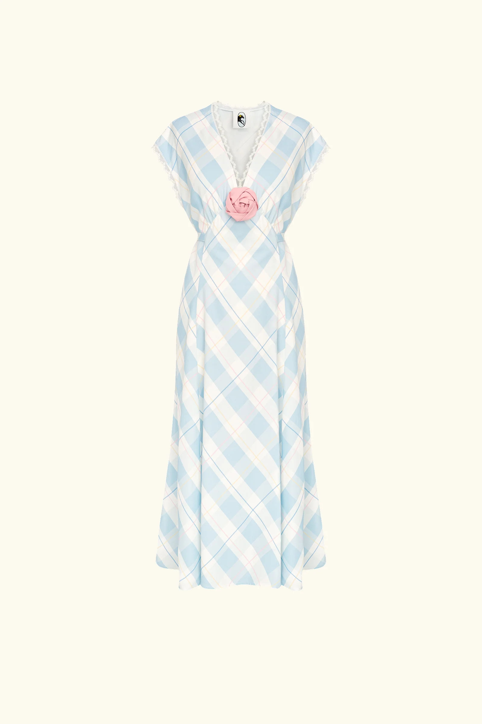 Genus Floral-Appliqué Midi Dress - Image 6