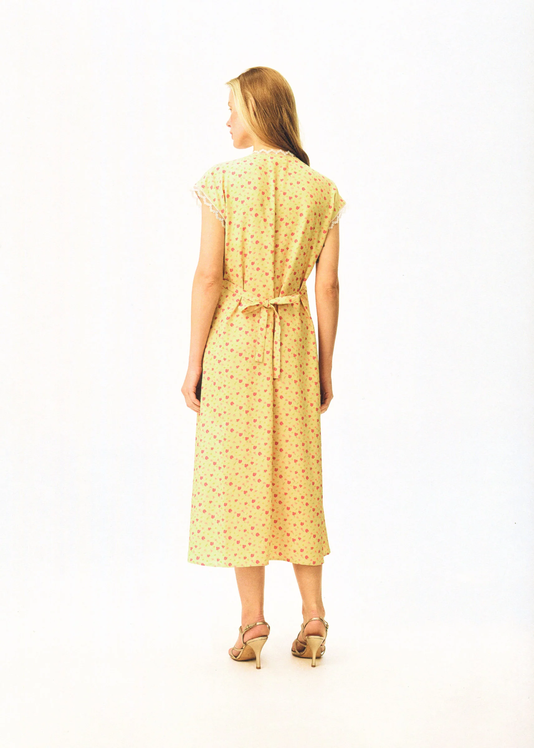 Genus Floral-Appliqué Midi Dress - Image 3